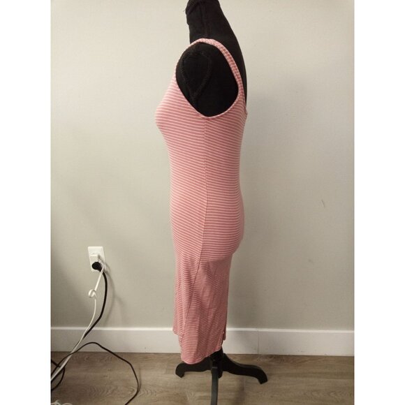Heart and Hips Women's Pink and White Mini Tank Top Dress Size Large - Picture 2 of 7